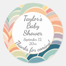 Colorful Boho Rainbows Baby Dusche