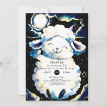 Colorful Boho Sheep Birthday