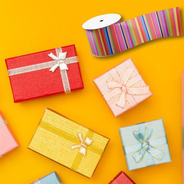 Colorful Bright Modern Christmas  Satinband (Von Creator hochgeladen)