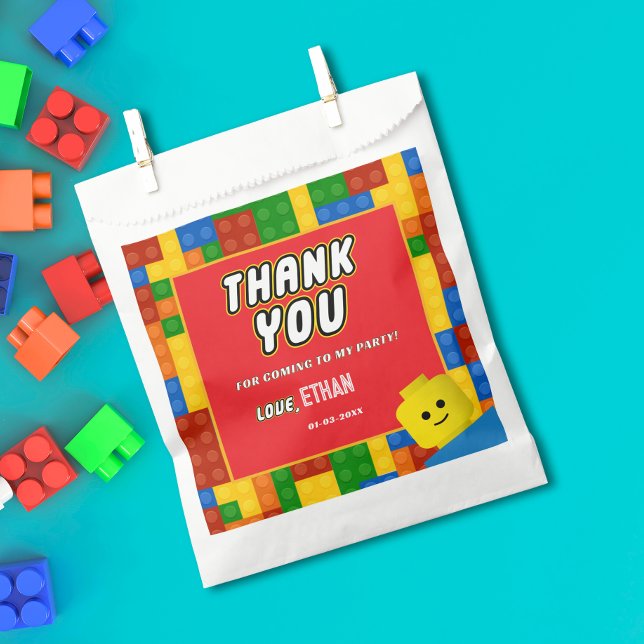 Colorful Builder Creative Kids Birthday Treat Sack Geschenktütchen (Von Creator hochgeladen)