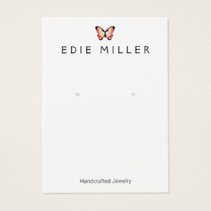 Colorful Butterfly Earring Display Card