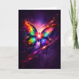Colorful Butterfly Greeting Card Karte