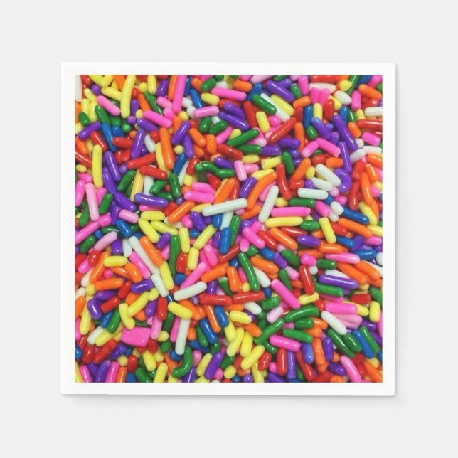 Colorful Candy Sprinkles Serviette (Vorderseite)