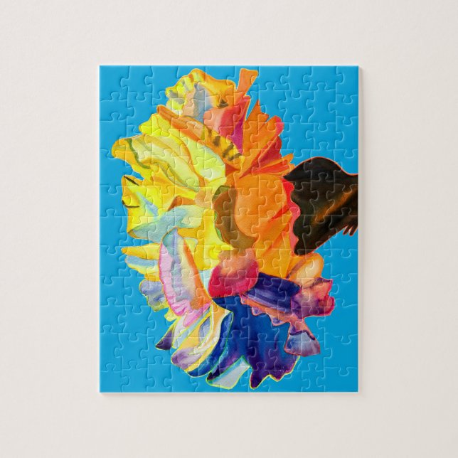 Colorful carnation pop art flower (Vertikal)