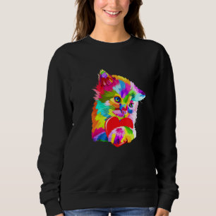 Colorful Cat Kitten Sweatshirt