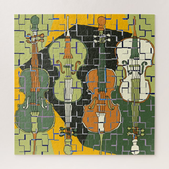 Colorful Cellos Pattern Blues (Vertikal)