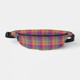Colorful Checker Abstract Pattern Bauchtasche