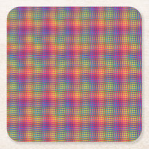 Colorful Checker Abstract Pattern