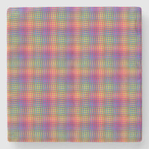 Colorful Checker Abstract Pattern