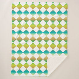 Colorful Checker Diamond Pattern Sherpadecke
