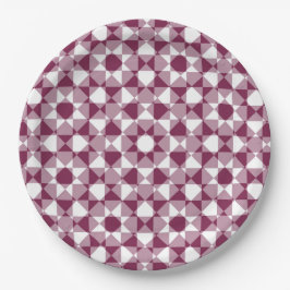 Colorful Checker Diamond Plaid Pattern Pappteller