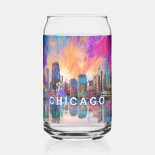 Colorful Chicago Skyline Dosenglas
