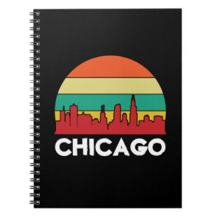 Colorful Chicago Windy City City City City City Ci Notizblock