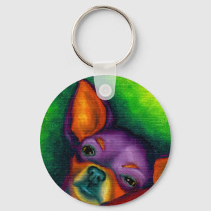 Colorful Chihuahua Schlüsselanhänger