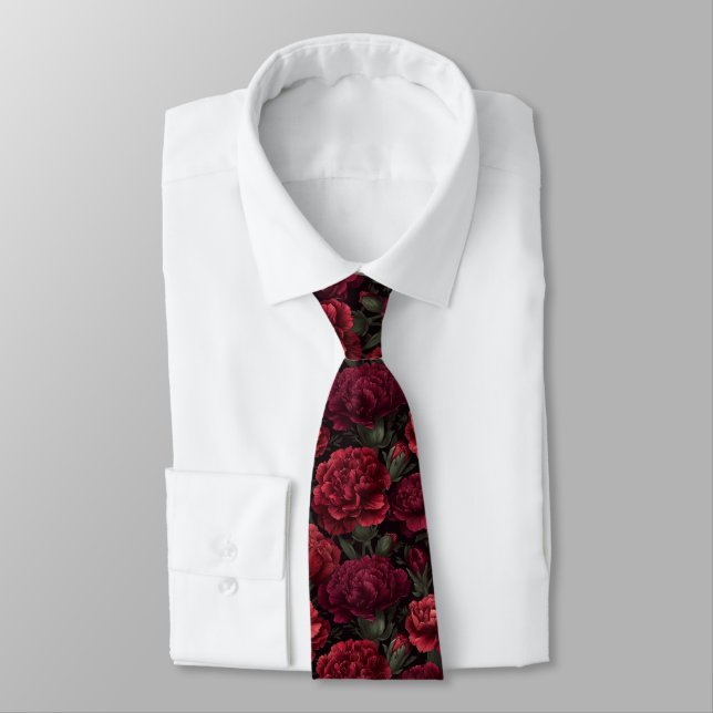 Colorful Christmas Gift For Him Carnation Flower Krawatte (Gebunden)
