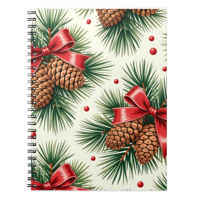 Colorful Christmas Notebook – Festive Winter Desig Notizblock (Vorderseite)