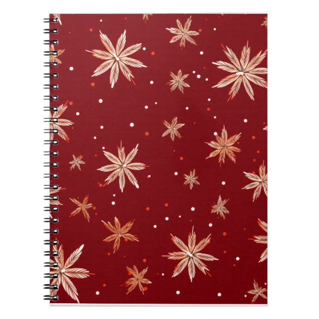 Colorful Christmas Notebook – Festive Winter Desig Notizblock (Vorderseite)