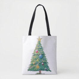 Colorful Christmas Tree Tasche