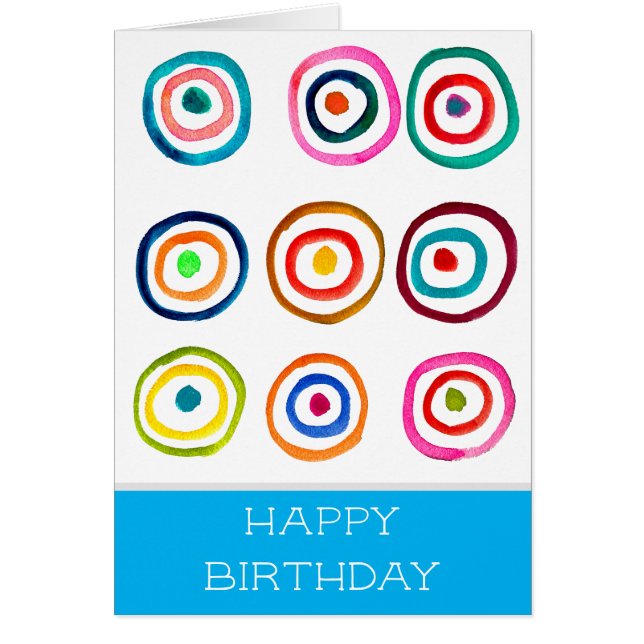 Colorful circle rainbow watercolor (Devant)