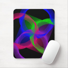 Colorful Circular Blend Geometric Mouse Pad Mousepad
