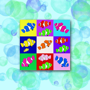 Colorful Clownfish Art Childs Room Wall Decor Acryl Wandkunst