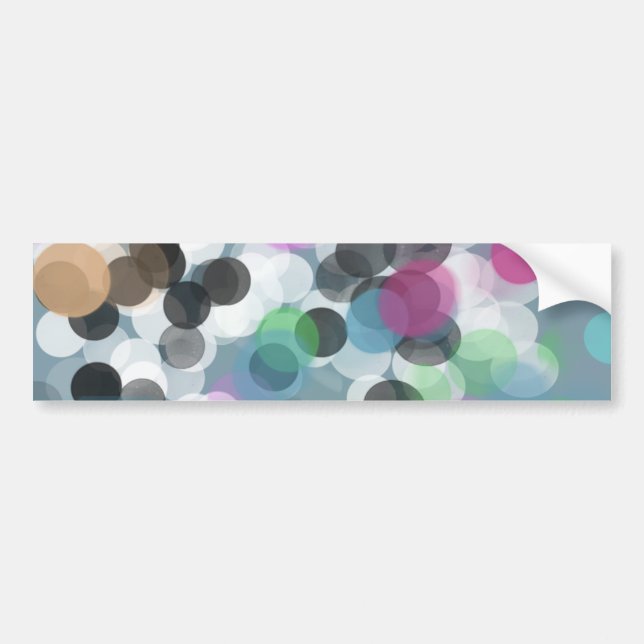 Colorful Confetti Bokeh Dots Autoaufkleber (Vorne)