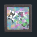 Colorful Confetti Bokeh Dots Kiste<br><div class="desc">Ein fröhliches, gepunktetes grafisches Design, ideal, um eine aufgeblasene Wärme in den Urlaub und Party stationär zu bringen, zusammen mit all Ihren Wohngestaltung und Geschenk-Auswahl. Viel Spaß!</div>