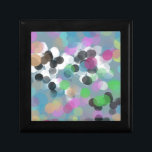 Colorful Confetti Bokeh Dots Schmuckschachtel<br><div class="desc">Ein fröhliches,  gepunktetes grafisches Design,  ideal,  um eine aufgeblasene Wärme in den Urlaub und Party stationär zu bringen,  zusammen mit all Ihren Wohngestaltung und Geschenk-Auswahl. Viel Spaß!</div>