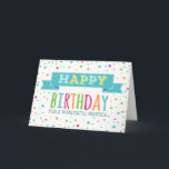 Colorful Confetti Brother Birthday Karte<br><div class="desc">Geburtstagskarte für Bruder mit bunten Konfetti-Design und nachdenklichem Vers.</div>