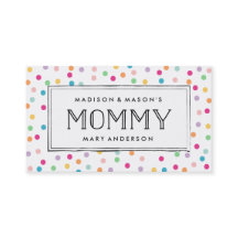 Colorful Confetti | MOMY-Visitenkarten
