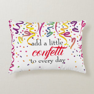 Colorful Confetti Pillow Dekokissen