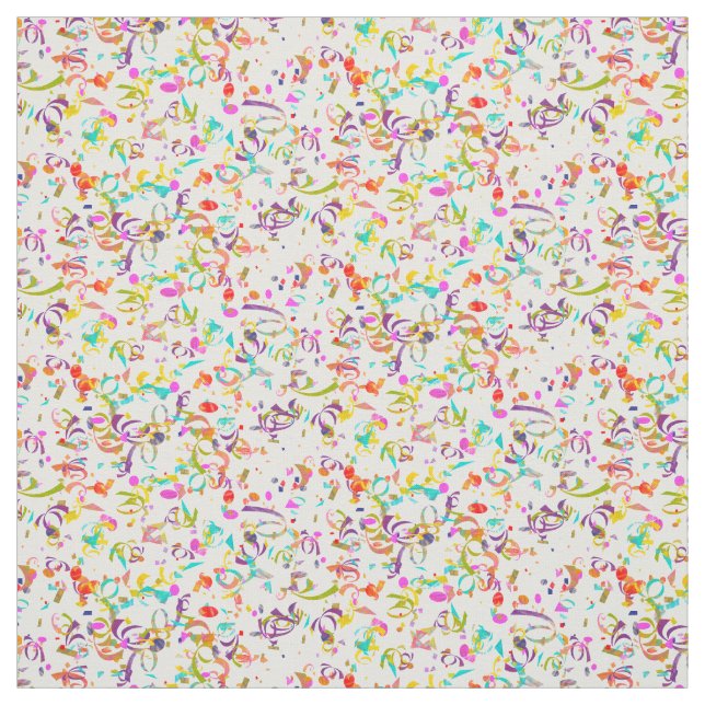 Colorful Confetti Toss Artwork Stoff (Muster)