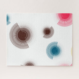 Colorful, cool, trend urban brush strokes circles