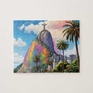 Colorful Corcovado Rio de Janeiro Brasilien