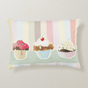 colorful cupcake zierkissen