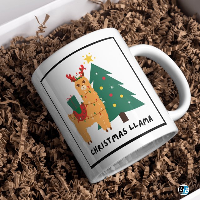 Colorful Cute and Fun Illustrative Christmas Kaffeetasse (Von Creator hochgeladen)