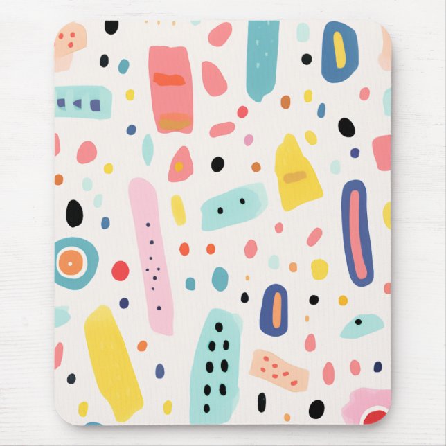 colorful cute elements design mousepad (Vorne)