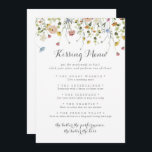 Colorful Dainty Wedding Kissing Menu Game Card<br><div class="desc">Diese farbenfrohe Hochzeitskissingkarte eignet sich perfekt für einen rustikalen Hochzeitsempfang. Das Design bietet handbemalte Aquarellfarbe schöne rosa,  rot,  blau,  marinebasiert,  gelb,  lila und grün wilde Blume.</div>