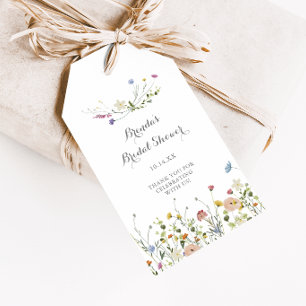 Colorful Dainty Wild Blume Brautparty Geschenkanhänger