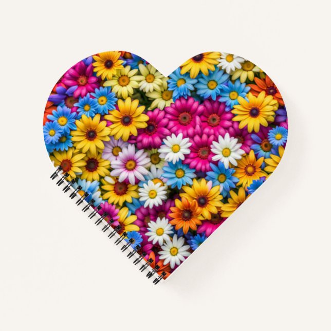 Colorful Daisies #55 - Notizbuch (Vorderseite)