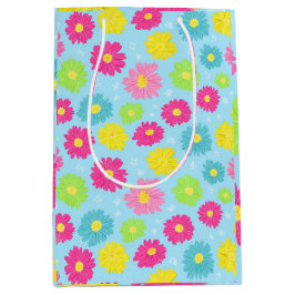Colorful Daisies Mittlere Geschenktüte