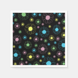 Colorful Daisies Paper Napkin Serviette
