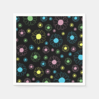 Colorful Daisies Paper Napkin Serviette