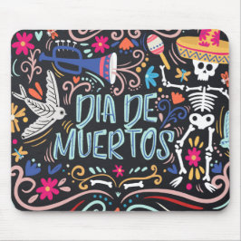 Colorful Dia de Los Muertos | Mousepad