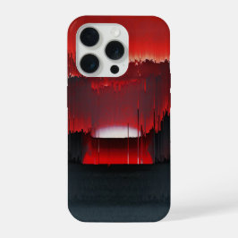 Colorful Digital Sunset Glitch iPhone 15 Pro Hülle