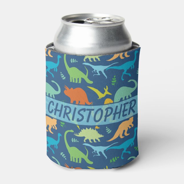 Colorful Dinosaur Dosenkühler (Kanne Vorderseite)