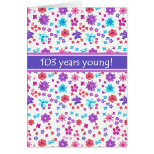 Colorful Ditsy Floral Spécifique à l'âge 103e anni