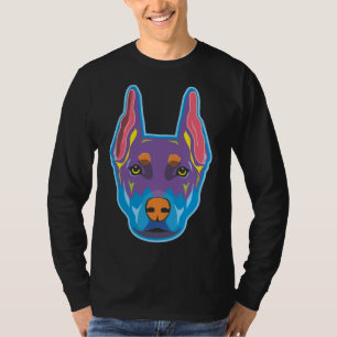 Colorful Doberman Animal Dog Lover T-Shirt
