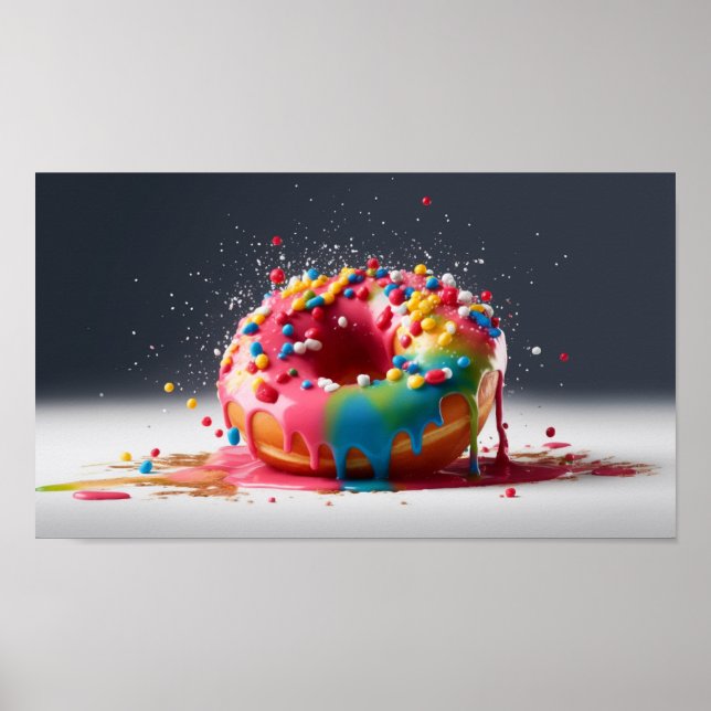 Colorful Donut - Moment Download Printable Poster (Vorne)