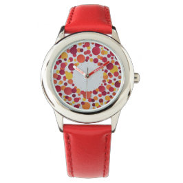 colorful dots armbanduhr